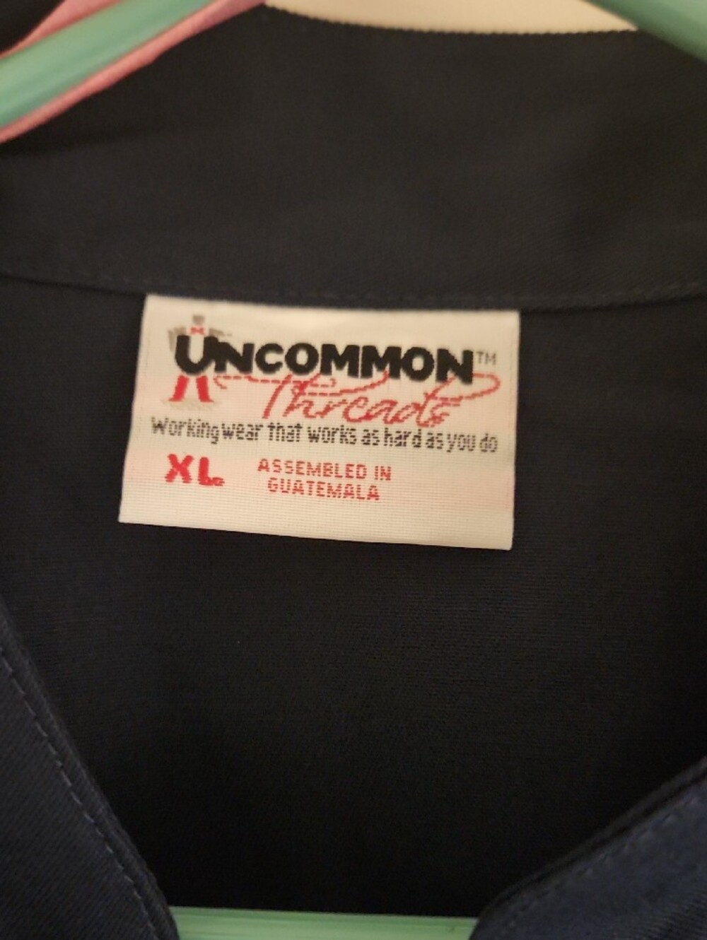 Navy Double-Breasted Chef Jacket - Picture 2 of 3